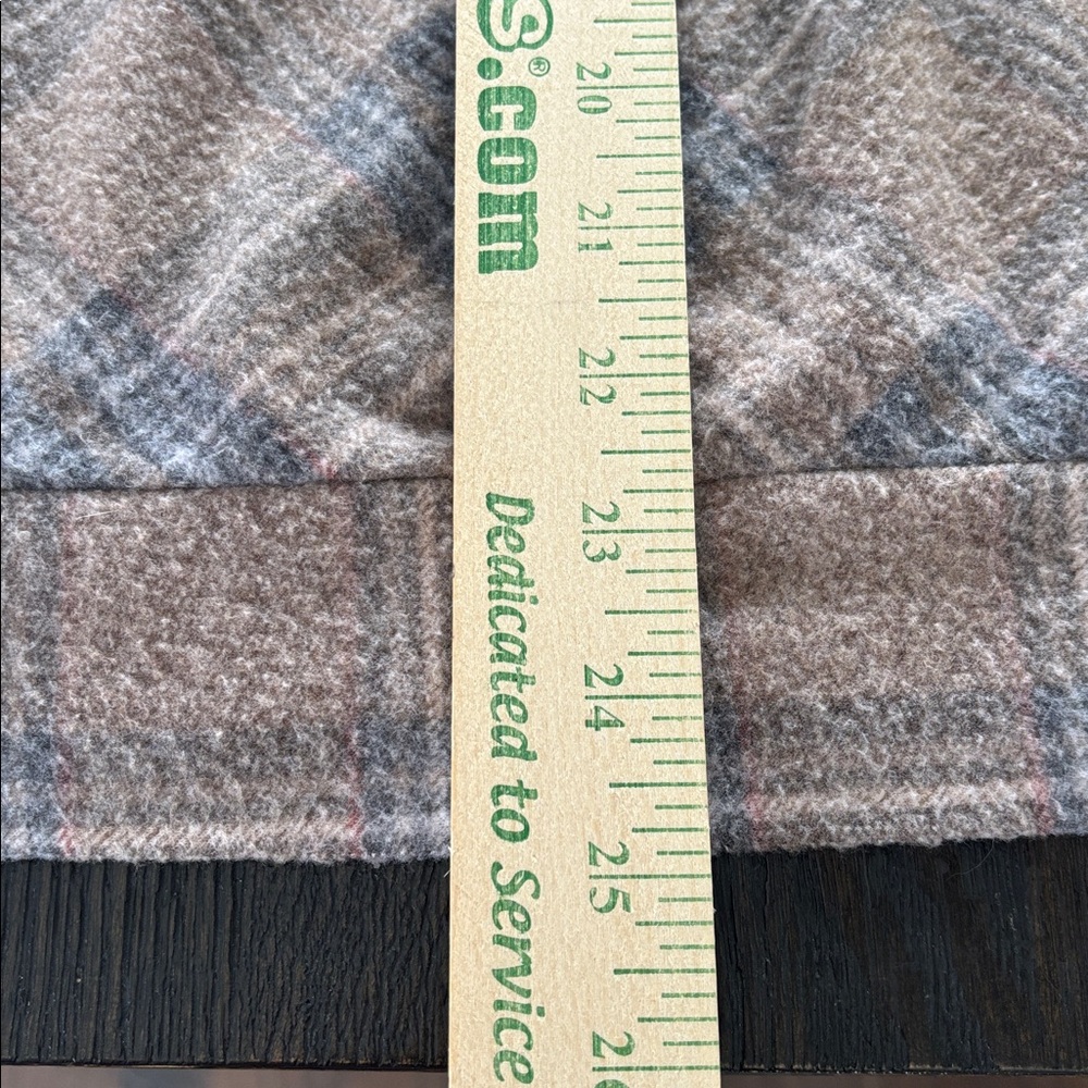 7th Ray lightweight plaid elbow patch hooded pullover - Picture 9 of 10